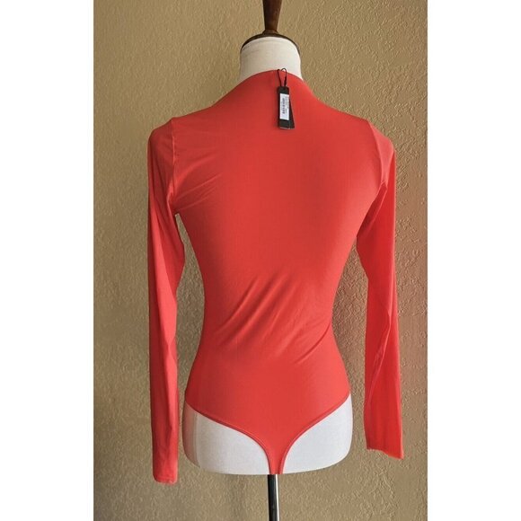 SKIMS Kim Kardashian Jelly Sheer Long Sleeve Bodysuit Size XXS - Picture 6 of 8